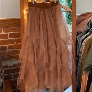 Boutique flowy pink skirt, women’s s